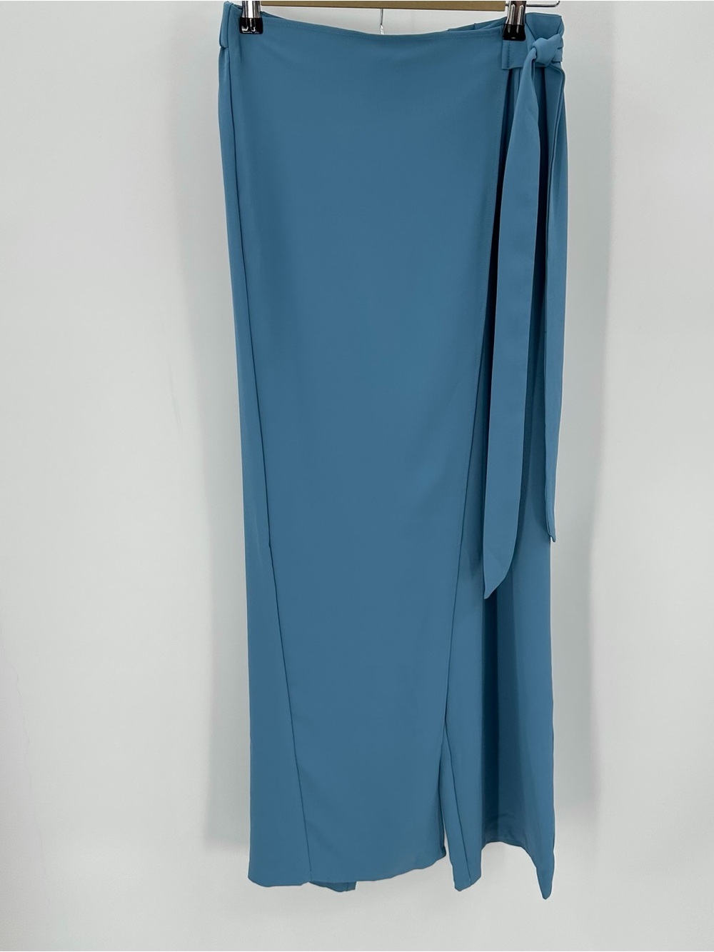 HALARA High Waist Tie Side Wide Leg Work Pants S Women’s Blue Wrap NWT
